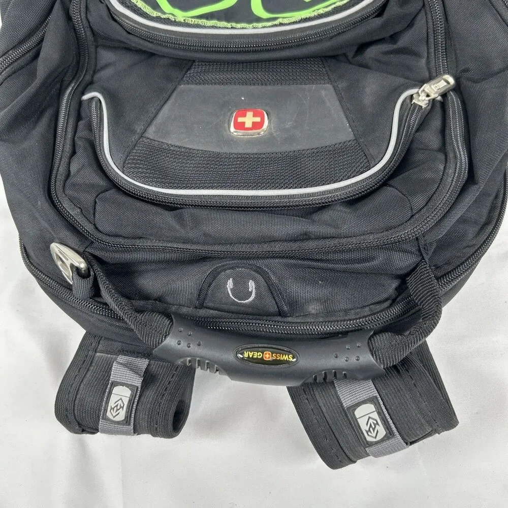 SwissGear 1900 ScanSmart TSA Laptop Backpack Black Custom Patch 4-H Auctioneer